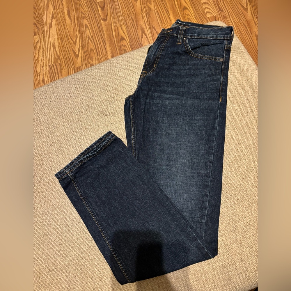 Old Navy Men’s Straight Leg Dark Denim Jeans